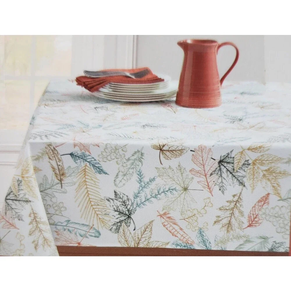 Printed Linen Tablecloth 60